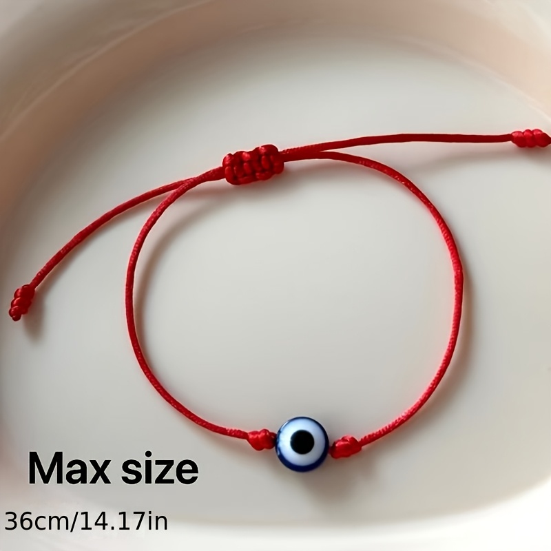 Evil Eye Couple Bracelet, Retro Blue Thread Hand Accessory